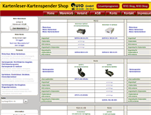 Tablet Screenshot of kartenleser-kartenspender.com